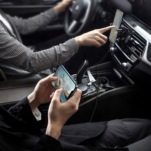 Baseusz Mini Ładowarka Samochodowa, Szybka 2xUSB, Kompaktowa zdjęcie 14