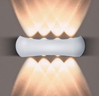 Kinkiet Wewnętrzny Zewnętrzny Led 8W Ip65 Biały