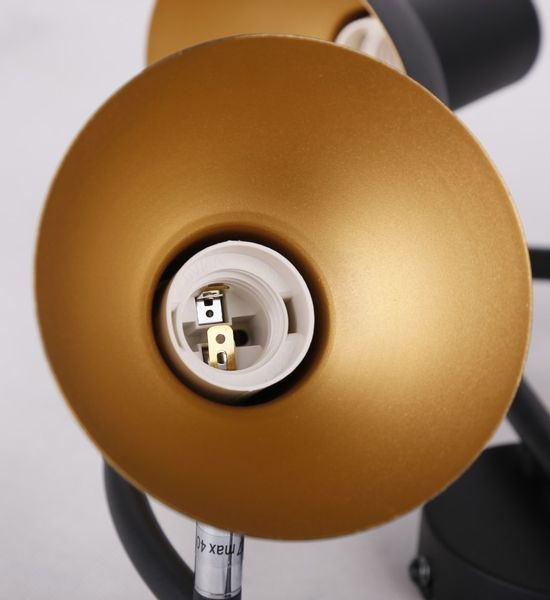 Diso spirala 3x40W E27 czarny+zloto zdjęcie 3