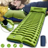 KARIMATA SAMOPOMPUJĄCA, 10 CM, BARDZO GRUBA KARIMATA KEMPINGOWA Z PODUSZKĄ