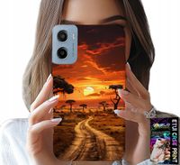 ETUI DO MOTOROLA E15 / G05 - SAFARI AFRYKA ZACHÓD SŁOŃCA PIĘKNE WIDOK