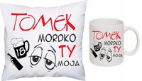 PODUSZKA + KUBEK Prezent na Urodziny 18 30 40 50