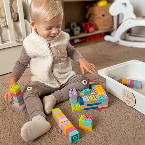 WOOPIE Klocki Soft Blocks Zestaw 99 Elementów w Pudełku na Arena.pl