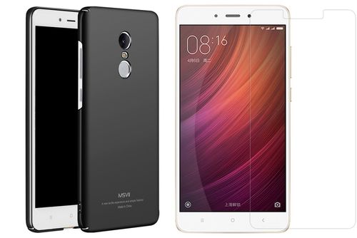CZARNE ETUI MSVII XIAOMI REDMI NOTE 4X +SZKŁO na Arena.pl