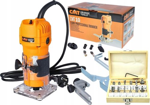 CMT FREZARKA RĘCZNA KRAWĘDZIOWA 550W CMT10 TRYMER KRAWĘDZI 6,35 6-8mm na Arena.pl