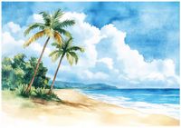 Fototapeta Na Flizelinie Do Sypialni Salonu Plaża 254x184