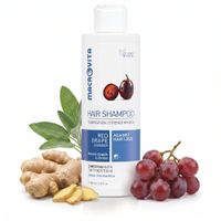 MACROVITA naturalny szampon wzmacniający przeciw wypadaniu włosów z czerwonymi winogronami i imbirem 200ml
