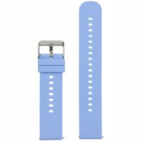 Pasek gumowy do zegarka U27 - jasnofioletowy/srebrny - 22mm +TELESKOPY
