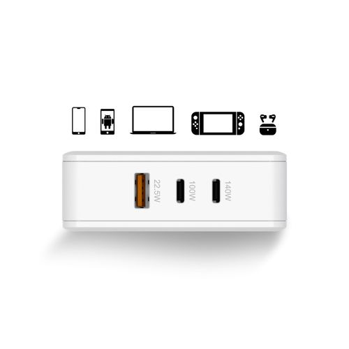 XTORM Ładowarka sieciowa 140W USB-C PD3.1 EPR GaN, biała na Arena.pl