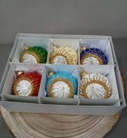 ZESTAW 6 BOMBEK BOMBKI BAŃKI 6CM BŁYSK MIX KOLORÓW REFLEKTORY