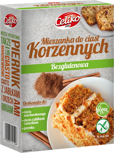 CELIKO CIASTO KORZENNE bezglutenowe bez glutenu 300g mieszanka do wypieku na Arena.pl