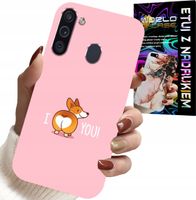 ETUI DO SAMSUNG GALAXY A21 - ŚMIESZNE WZORY I LOVE YOU PIESEK OBUDOWA