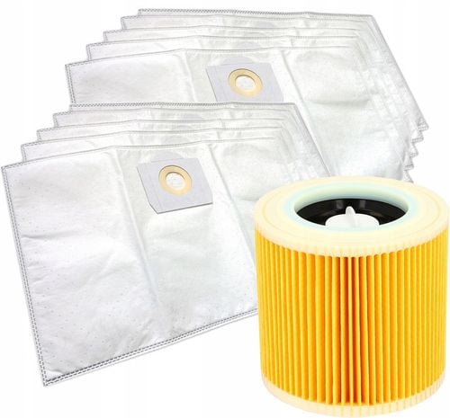 10x WORKI FILTR DO ODKURZACZA KARCHER WD3 SE4001 WD2 PLUS KWD V-17 na Arena.pl