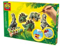 2X SES Odlewy gipsowe z farbami dinozaury 01406