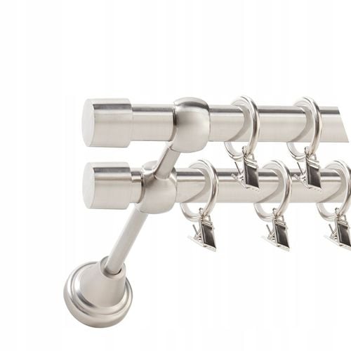 KARNISZ PODWÓJNY FI 19+19 200 cm CICHE KÓŁKA WZORY na Arena.pl