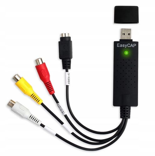 VIDEO GRABBER EASYCAP PRZECHWYT ZGRYWANIE Z kaset VHS NA kamery PC AV USB 3 na Arena.pl