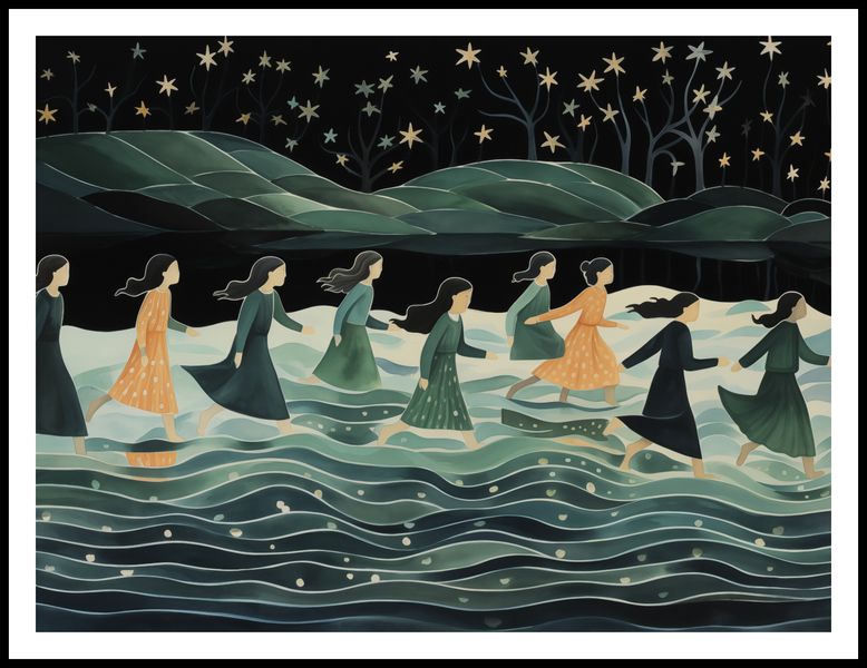 Plakat 100x75cm Nocna Procesja zdjęcie 3