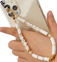 Zawieszka brelok Smycz do telefonu koraliki perły  F138_CCC