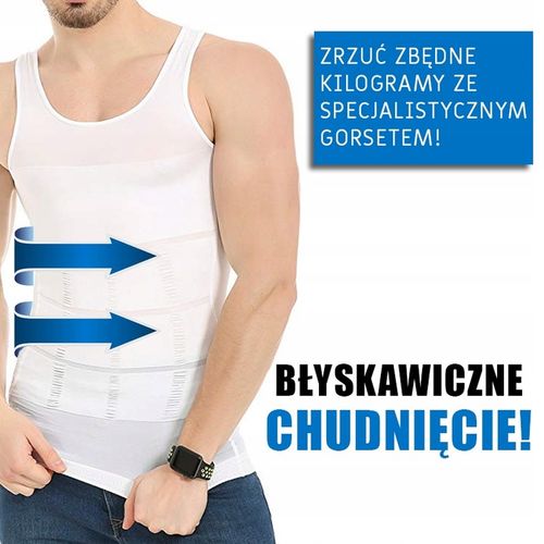 LAYZA FORM KOSZULKA MĘSKA WYSZCZUPLAJĄCA SLIM L na Arena.pl