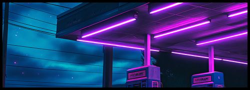 Plakat 95x33cm Moc Neonowej Nocy na Arena.pl