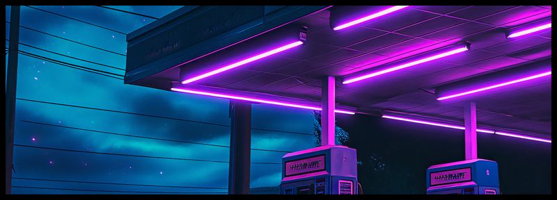 Plakat 95x33cm Moc Neonowej Nocy zdjęcie 2