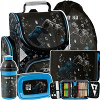 TORNISTER SZKOLNY ZESTAW 5-elem. dla chłopca GRACZA PADY GRY GAME PASO