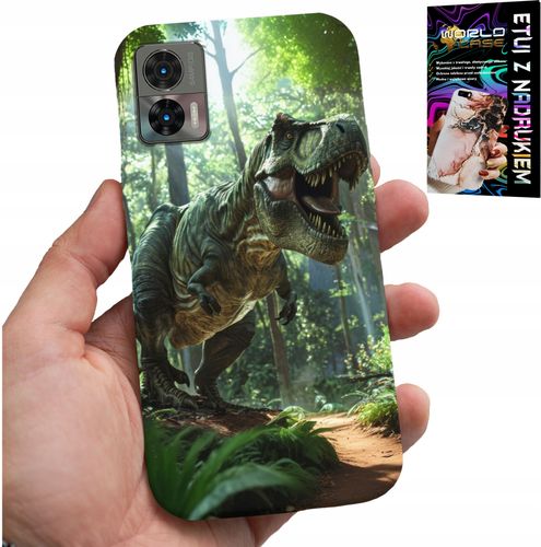 ETUI DO MOTOROLA EDGE 30 NEO - DINO DINOZAUR TYRANOZAUR CASE + FOLIA na Arena.pl