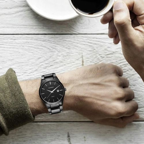 ZEGAREK MĘSKI CURREN KLASYCZNY STALOWY ELEGANCKI DATOWNIK 4 KOLORY PREZENT na Arena.pl