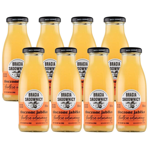 Bracia Sadownicy Sok tłoczone jabłko słodkie odmiany 250 ml x 8 sztuk na Arena.pl