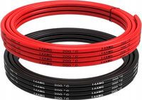Przewód silikonowy 14 AWG | 5m elastyczny, odporność na wysoką temperaturę