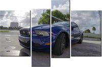 130CM 85 OBRAZ 4 ELEM MUSTANG BRETT LEVIN ŚCIENNY