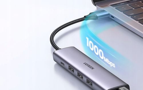 Stacja dokujaca UGREEN USB 3.0 - 3 x USB / Ethernet / USB-C PD na Arena.pl
