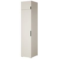 Szafa uchylna z półkami i nadstawką Napoli 1D 50 Kaszmir (czarny uchwyt)