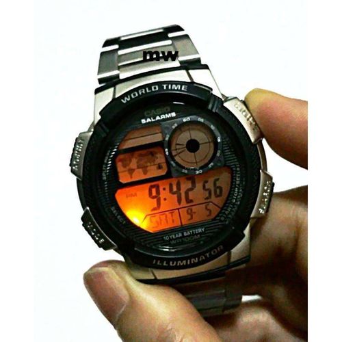 ZEGAREK MĘSKI CASIO AE-1000WD 1A (zd073h) - WORLD TIME + BOX na Arena.pl
