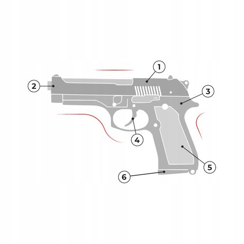 PISTOLET METALOWY GLOCK REPLIKA 1000 KULEK GRATIS na Arena.pl