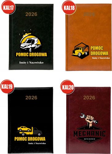 Kalendarz A5 2026 tygodniowy KSIĄŻKOWY FIRMOWY DLA BUDOWLAŃCA Z NADRUKIEM na Arena.pl