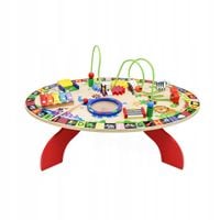 STOLIK EDYKACYJNY MANIPULACYJNY DUŻY MONTESSORI DREWNIANY sorter cymbałki