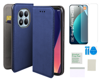 Etui z klapką do XIAOMI REDMI NOTE 15 PRO 5G case niebieski + folia TPU