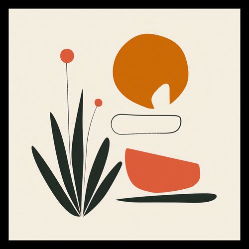 Plakat 40x40cm Abstrakcyjny Zen na Arena.pl