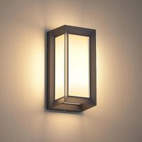 Lampa zewnętrzna ścienna nowoczesny kinkiet czarny oświetlenie ogrodowe