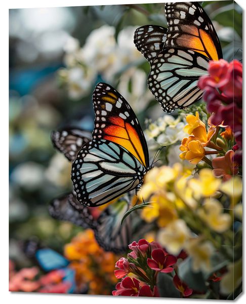 Obraz 70x90cm Motyle Na Łące zdjęcie 1