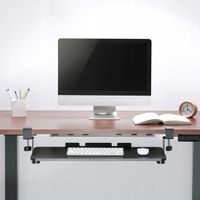 UCHWYT PODSTAWKA PÓŁKA POD BIURKO NA KLAWIATURĘ MYSZKĘ WIESZAK PODBIURKOWY