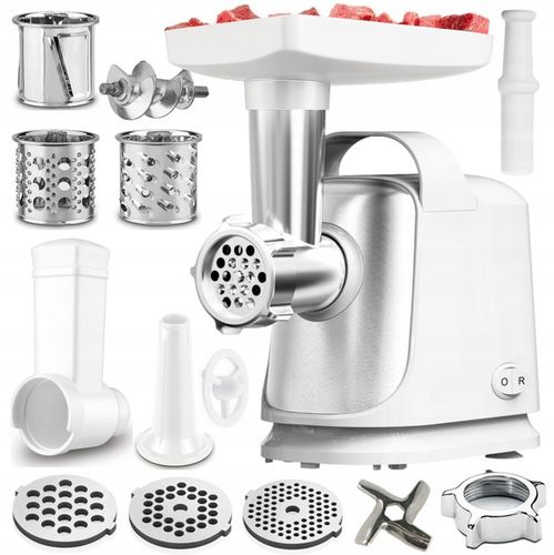 MASZYNKA DO MIELENIA MIĘSA KIEŁBASY 3 SITA + SZATKOWNICA REWERS MOC na Arena.pl