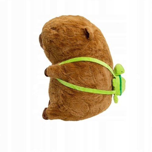 MASKOTKA KAPIBARA Z PLECAKIEM ŻÓŁW PLUSZAK DUŻY XXL 40CM PLUSZOWY MIŚ na Arena.pl
