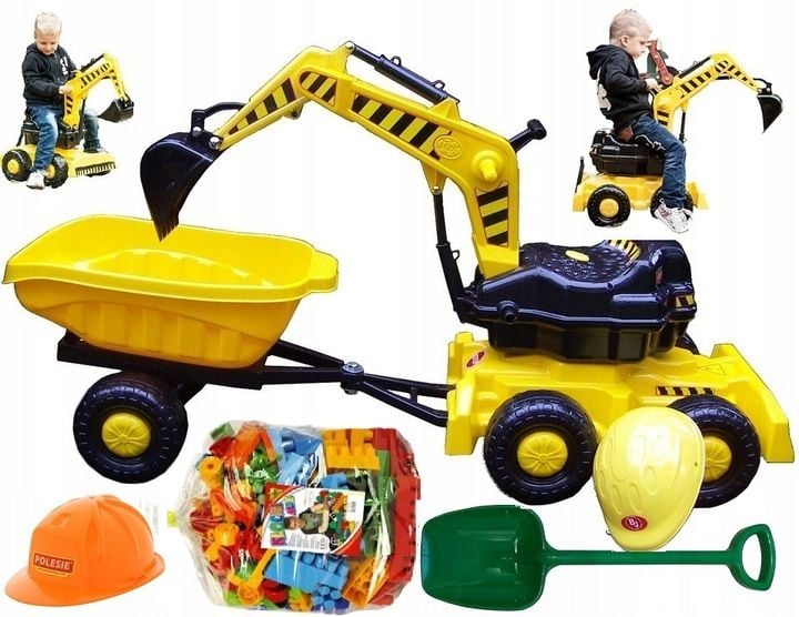 MEGA ZESTAW: KOPARKI +RUCH. ŁYCHA +KASK +PRZYCZEPA zdjęcie 1