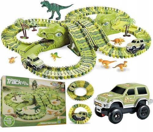 OGROMNY TOR SAMOCHODOWY DINOZAURY PARK DINOZAURÓW XXL 300 cm + AUTKO TUNEL na Arena.pl