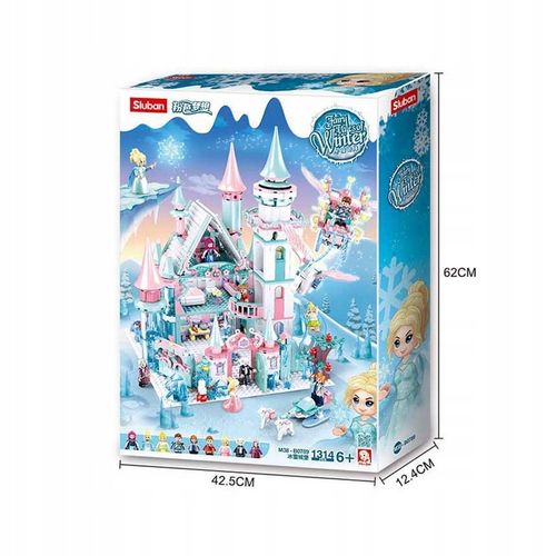 KLOCKI DLA DZIEWCZYNKI ZAMEK KRAINA LODU 1324 EL. ZESTAW KLOCKÓW PAŁAC na Arena.pl
