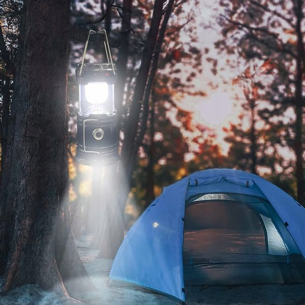 Lampa Solarna LED Latarka Turystyczna Biwakowa Akumulatorowa USB Powerbank zdjęcie 12