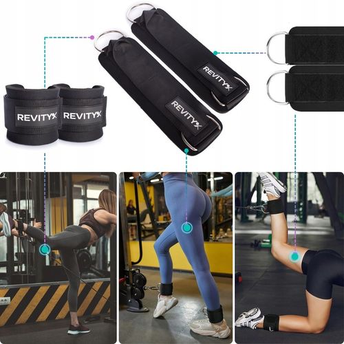 UCHWYTY OPASKI NA KOSTKI DO WYCIĄGU DO TRENINGU NÓG I POŚLADKÓW 2 SZT. na Arena.pl