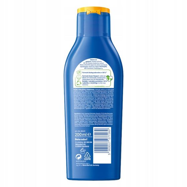 NIVEA SUN Protect & Moisture Balsam do opalania SPF 20, 200 ml zdjęcie 2